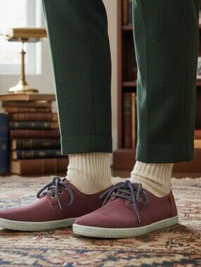 Fly London 37 Eclectic Academia Preppy Punk Skater Purple Suede Fashion Sneakers